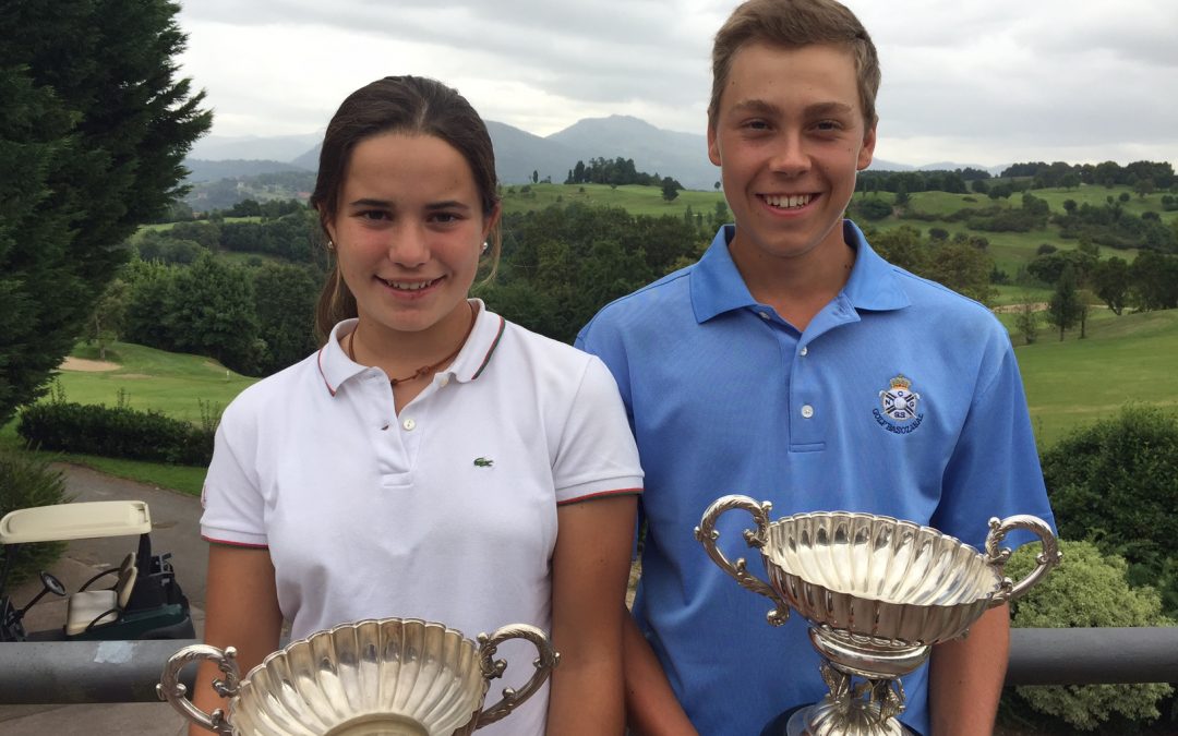 Borja Martin y María Villanueva ganadores de la XXIX Copa Federación Vasca de Golf