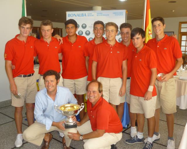 El equipo nacional Boy ganador del Match España-Italia con Borja Martin en sus filas