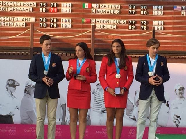 Natalia Aseguinolaza medalla de plata en el Evian Championship  Junior Cup