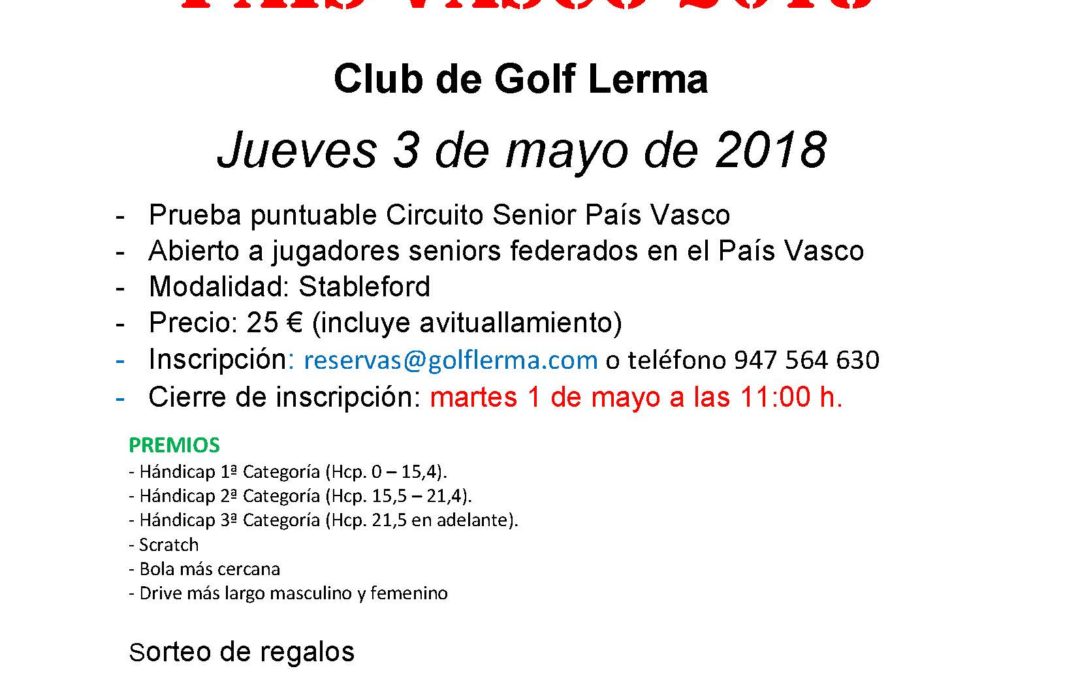 Abiertas las inscripciones para la III Prueba Circuito Senior 2018
