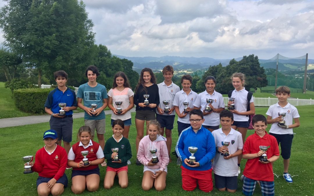 Llantada, Lopez-Lanchares, Carril, Iraola, Olasagasti y Arrechea campeones de Laukariz infantil, alevín y benjamín