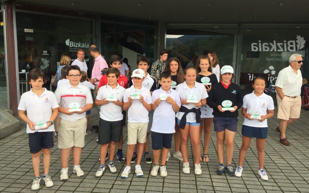 I. Llantada, A. Beñaran, M. Arozena, A. Jauregui y A. Olasagasti los mejores en el Campeonato Infantil de Meaztegi