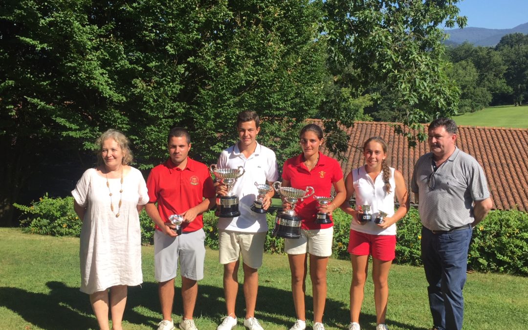 Jon Lopez-Lanchares y Carolina Lopez-Chacarra ganadores de la  XXXI COPA FEDERACIÓN VASCA DE GOLF