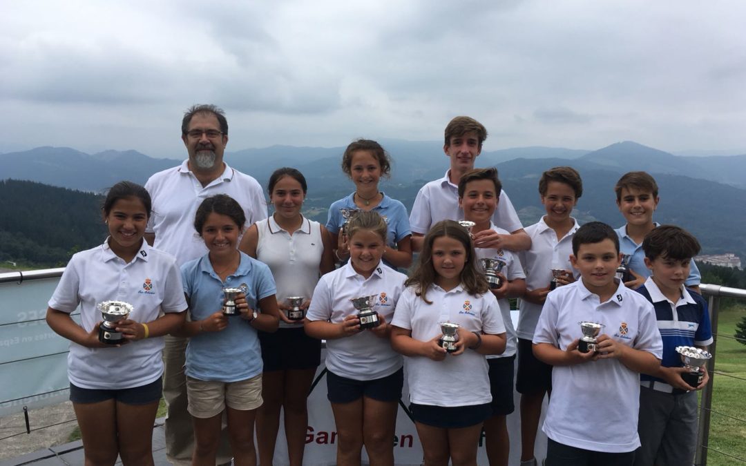 Guibert y Beñaran (Infantiles), Fernandez e Iraola (Alevines), Sal e Iraola (Benajmines) Campeones de la Copa Federación Vasca Infantil