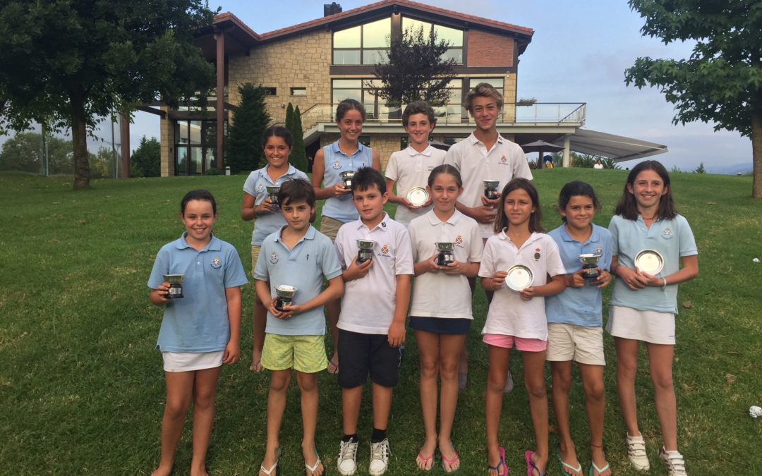 Moral/Aizpurua (Infantiles), Carril/Aizpurua y Dearden/Lerma Campeones de Basozabal Infantil