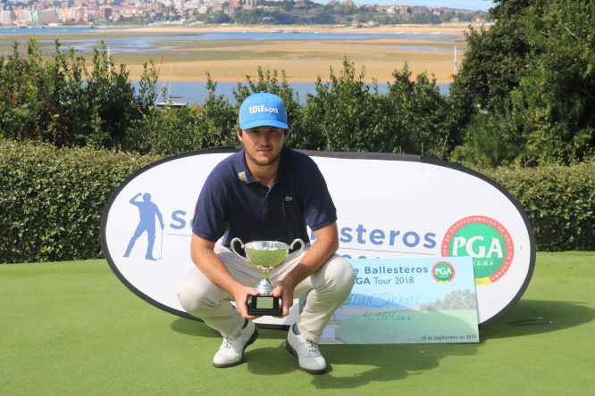 Juan Sarasti se impone en el Seve Tour de Pedreña con ocho bajo par