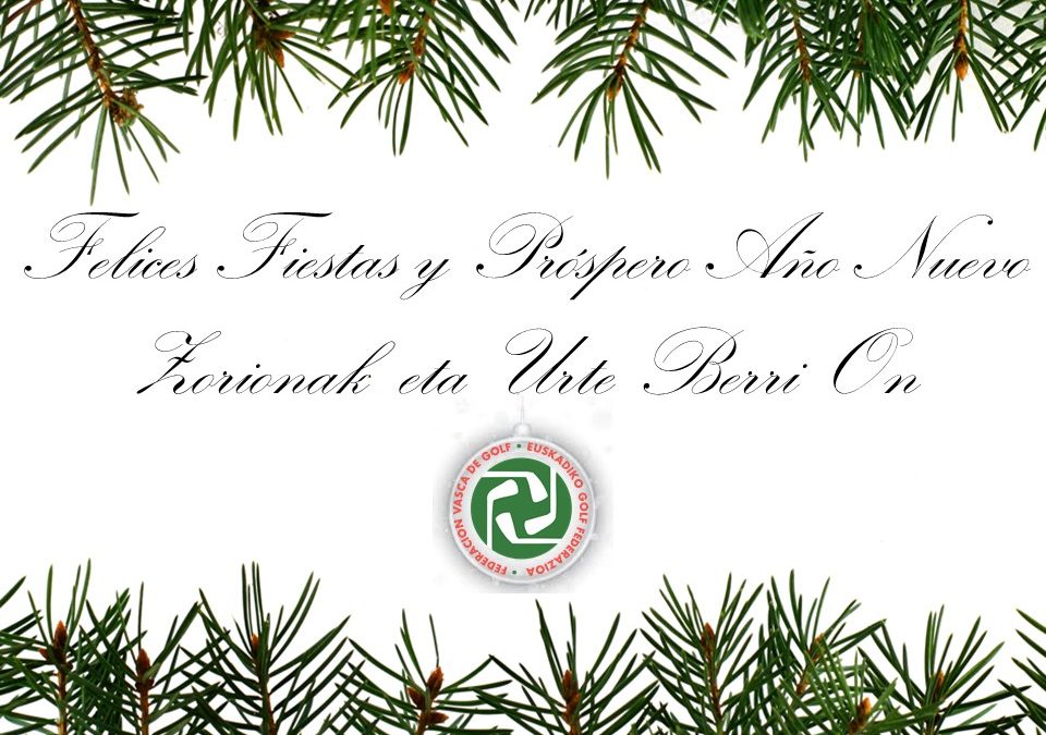 ¡Felices Fiestas y próspero año!