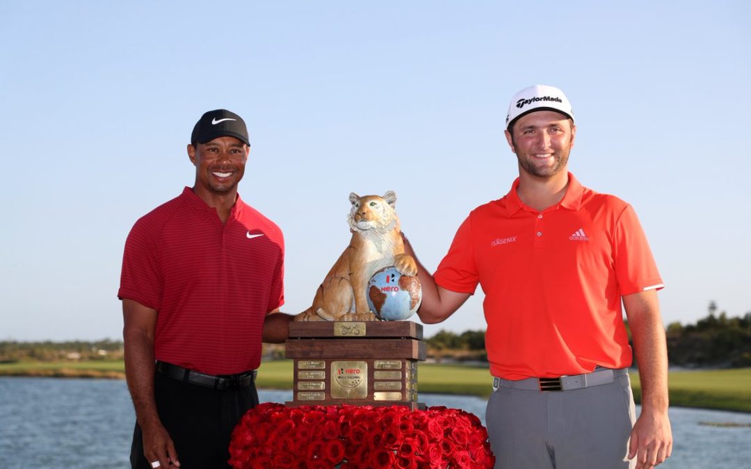 Jon Rahm ganador del Hero World Challenge, torneo de la fundación de Tiger Woods