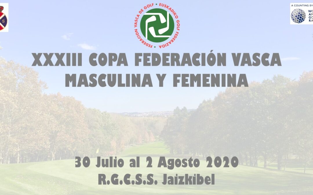 Horarios de Salida – XXXIII Copa Federación Vasca de Golf