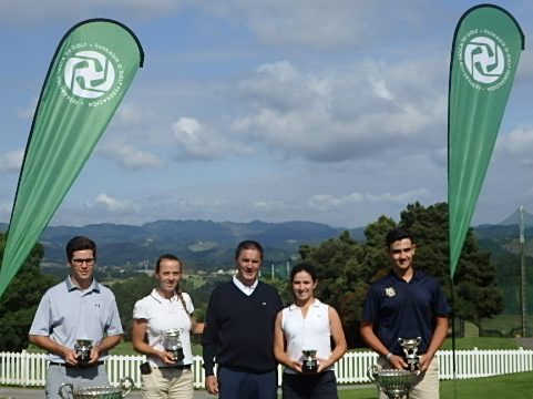 Pablo Perez y María Bastarrica ganadores de la XXXV Copa Federación Vasca de golf