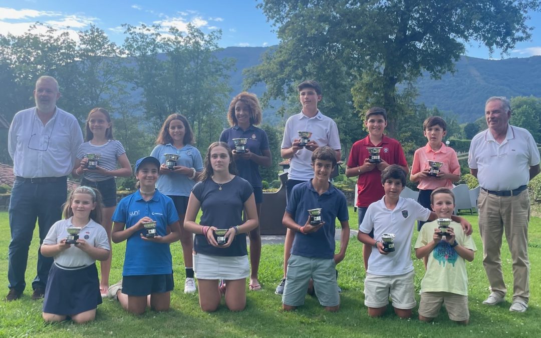 A.Gonzalez/N.Salas (Infantil), L.Hernandez/M.Susperregui(Alevín) y R.DelPino/L.Etxeberria ganadores de la Copa FVG Infantil 2023