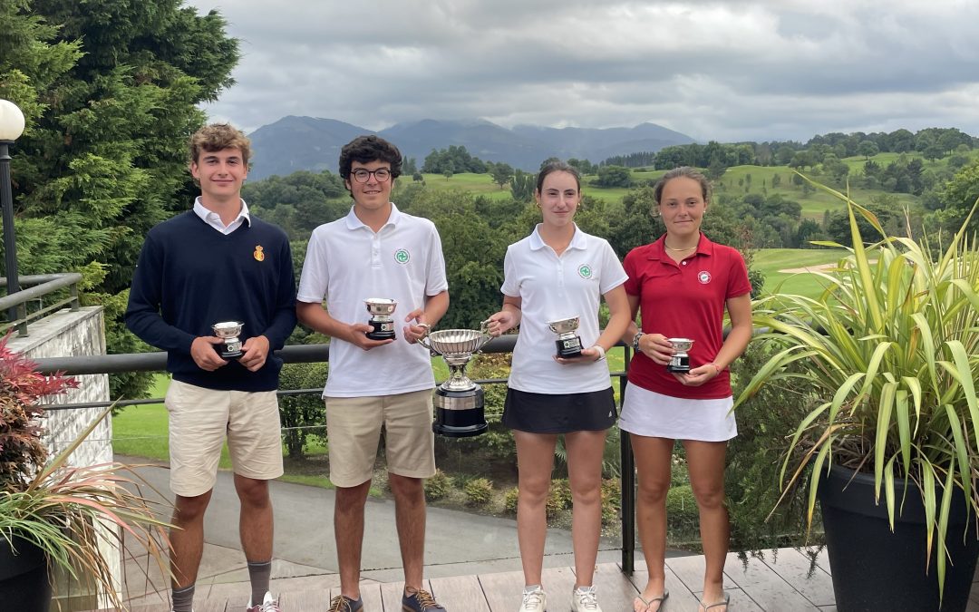 Javier Domingo y Ainhoa Jauregi ganadores de la XXXVII Copa Federación Vasca de Golf