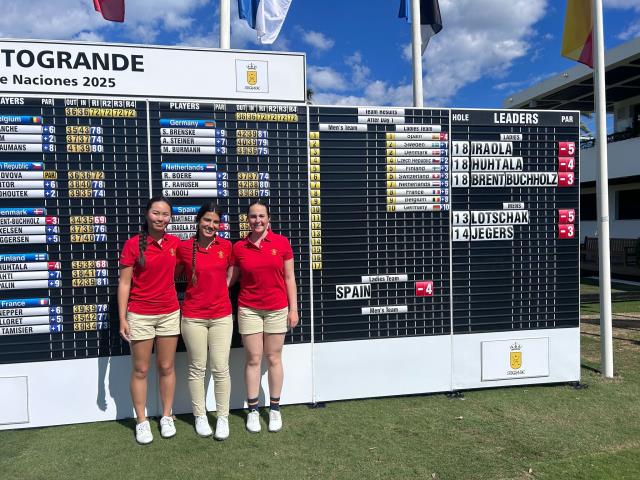 Lucia Iraola, con el equipo nacional femenino, presente en la Copa RGC Sotogrande