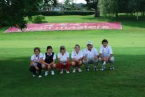 Macarena Tey, Ana Cuadra con el equipo Evian Macarena Tey, Ana Cuadra con el equipo Evian